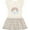 Natural with Stripes, variant on Inktastic 4th Birthday Unicorn Rainbow Cute Girls Girls Toddler Dress
