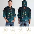thumbnail image 5 of Christmas Tree Light Regular Fit Hoodie, Sporty Pullover Hooded Sweatshirt for Men Women M, 5 of 6