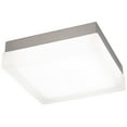 thumbnail image 2 of WAC Lighting Dice 9" 1-Light 3000K LED Square Aluminum Flush Mount in Nickel, 2 of 2