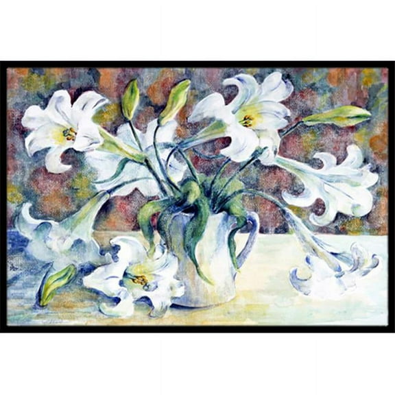 Easter Lillies Indoor or Outdoor Mat, 24 x 36