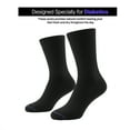 thumbnail image 3 of Comfora Diabetic Crew Socks for Men & Women– 3 Pairs, Non-Binding, Seamless Toe, Soft Cotton Moisture-Wicking Socks, 3 of 5