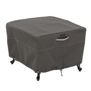 Classic Accessories Ravenna® Square Patio Ottoman/Table Cover - Premium Outdoor Furniture Cover with Water Resistant Fabric, Large (55-169-045101-EC)