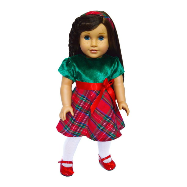 18 Inch Doll Clothes-Christmas Dress Fits American Girl Dolls Fits My ...