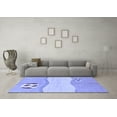 thumbnail image 3 of Ahgly Company Indoor Rectangle Abstract Blue Modern Area Rugs, 8' x 12', 3 of 4
