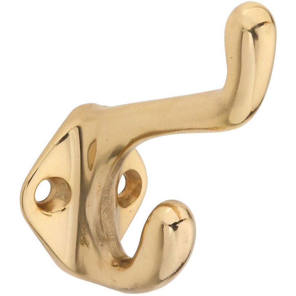 Traditional Wall Mounted Coat Hook 2.25 In, Gold