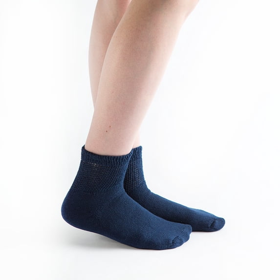 Doc Ortho Loose Fit Diabetic Socks, 12 Pairs, 1/4 Crew