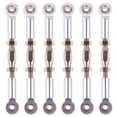 thumbnail image 1 of MasteelfCA 6Pcs 71mm Aluminum Turnbuckle Rod Linkage Steering Rods Compatible for RC 1/10 Redcat Traxxas EPXHSP ZD Racing HPI Truck Buggy ruggy Upgrade Parts (Silver), 1 of 7
