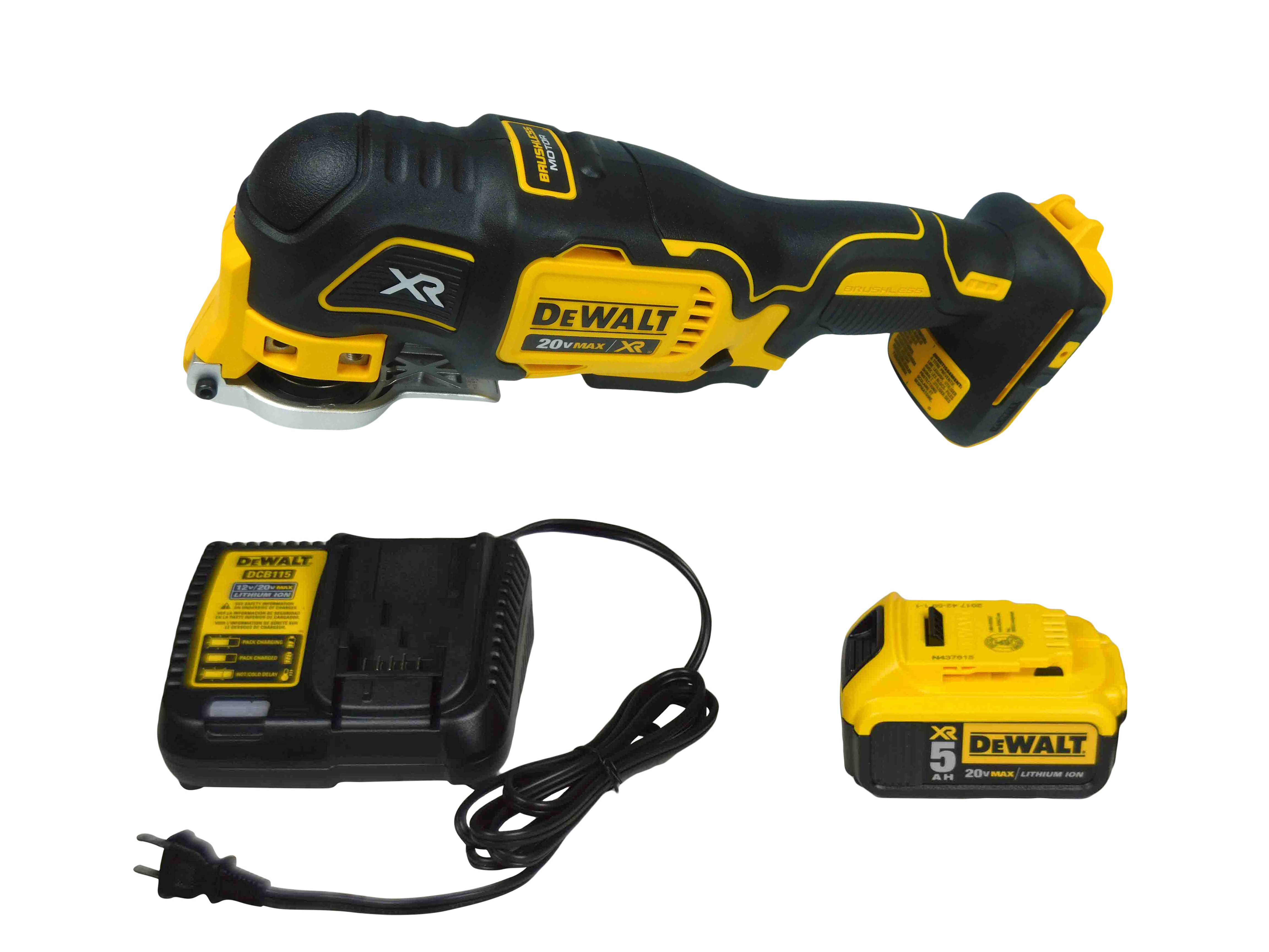 Dewalt DCS355 20v Oscillating Multitool, DCB205 5.0AH Battery, DCB115