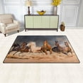 thumbnail image 3 of Coolnut Lightweight Soft Area Rugs 60 x 39 inch (5'x 3'3"), Group Horses Running Floor Mat for Kids Playing Room Hardwood Floor Living Room Nursery Rugs, 3 of 6