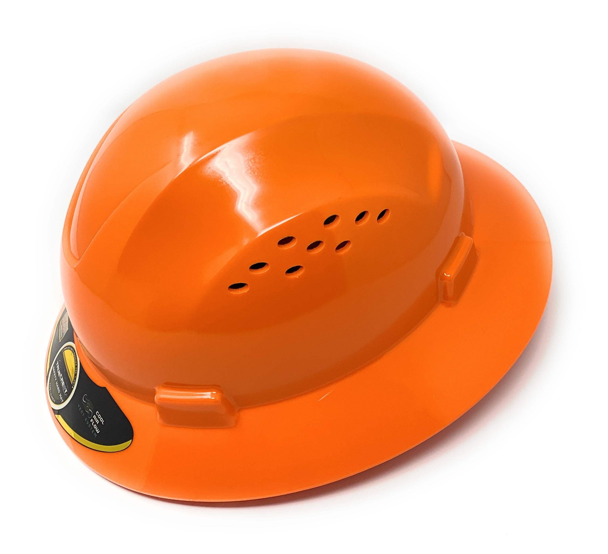 HDPE Yellow Full Brim Hard Hat With Fas-trac Suspension for sale online 