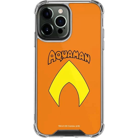 Skinit DC Comics Aquaman Official Logo iPhone 13 Pro Max Clear Case