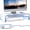 Blue, variant on Dual Monitor Stand Riser, Modular Laptop Stand for Desk, Multifunctional Desktop Organizer Shelf for PC, iMac, Printer, Detachable Monitor Stand for Office or Home