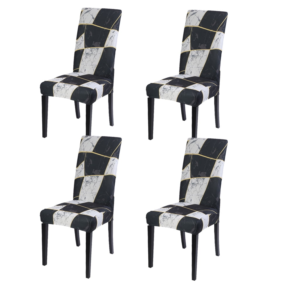 Chair Protector Cover Slipcover Pack of 4, Stretch Removable Washable