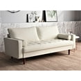thumbnail image 2 of Uspridefurniture Angulo 69.7'' Faux Leather Square Arm Sofa -White, 2 of 5