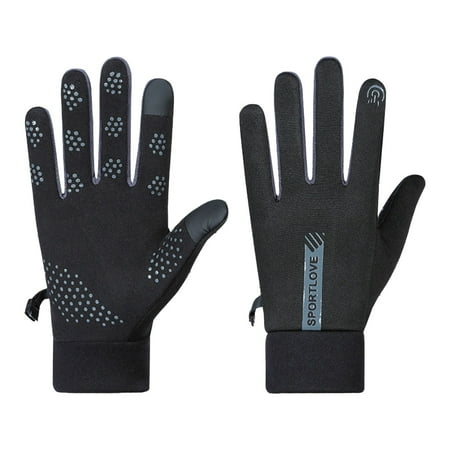 

WUDATI Layered Autumn and Winter Pure Cotton Heavyweight Velvet Warm Gloves Women S Autumn And Winter Outdoor Driving Cold Proof Non Slip Men S And Women S Same Riding Gloves.