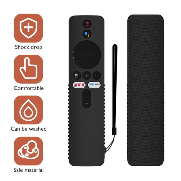 Funda de silicona para mando a distancia Y48 para Xiaomi Mi TV Stick 4K 2022 (negro)