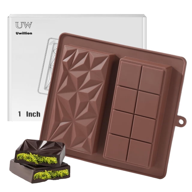 Molde para barra de chocolate UWILLION Deep Chocolate Bar Pistacho