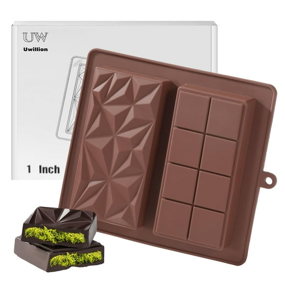 Molde para barra de chocolate UWILLION Deep Chocolate Bar Pistacho