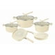 thumbnail image 4 of Batería de Cocina Mármol Granito 12 Pzas con Tapas y Sartenes, 4 of 9