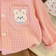 thumbnail image 7 of HFHAPW Kids Girls Pajamas Set Long Sleeve Button Down Pjs Sleepwear Loungewear 2 Piece Set for Daily,2-3 Y, 7 of 7