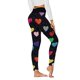 thumbnail image 1 of Gibobby Leggings Afelpados Para Mujer Pantalones entrenamiento con estampado paral Día San Valentín para correr para mujer（Rojo， S), 1 of 4