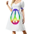 thumbnail image 3 of Marokintana - Vestido de manga corta Whale II lindo vestido vestido Falda de mujer Falda larga mujer, 3 of 7