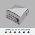 thumbnail image 3 of Blue Ridge Home Fashions Down Alternative Quilt Comforter for All Season, Twin, White/Platinum, 3 of 10