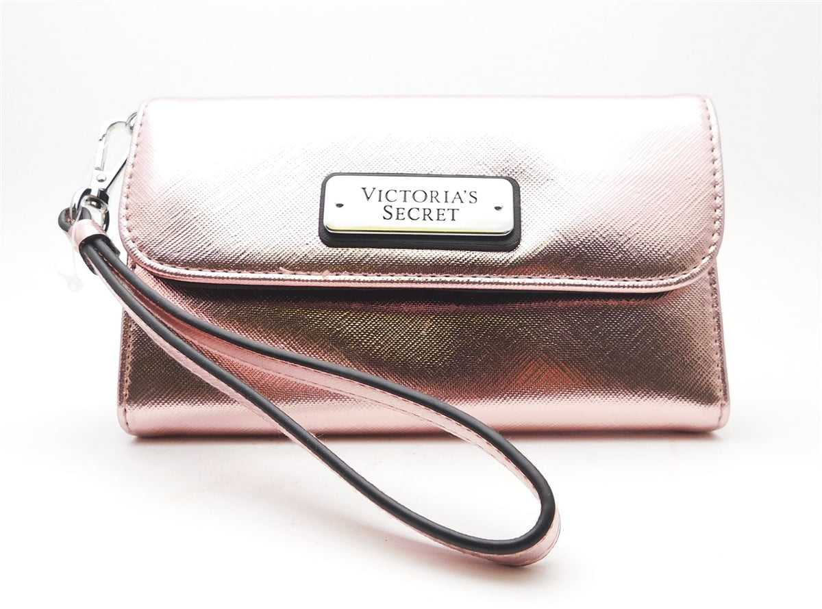 EUC Victoria's Secret Pink & White Striped Signature Wallet Keychain Coin  Purse | eBay