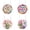 Pink 1PCS & Purple 1PCS & Beige 1PCS & Hot Pink 1PCS, variant on YWIYIUD 1PC Happy Mother's Day Welcome Sign Wreath 8 Inch Round Wooden Hanging Door Sign Colorful Floral Rustic Farmhouse Porch Decorations with Chain for Mother's Day Front Door Decor