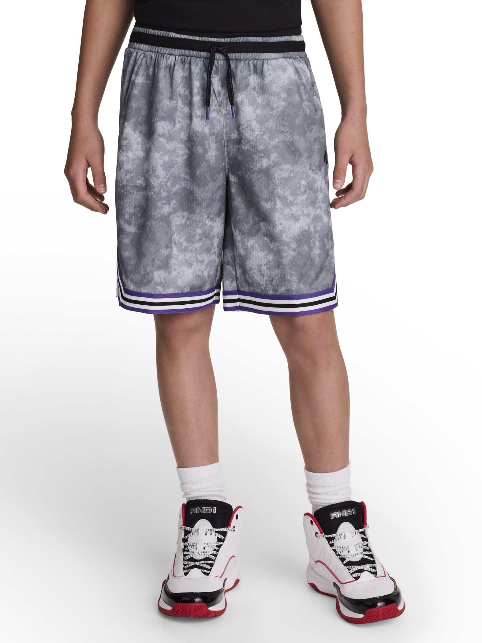 AND1 Boy's Athletic Performance Challenger Short 8" Inseam, Sizes 4-18
