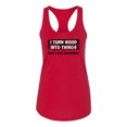 thumbnail image 2 of I Turn Woods Into Things Superpower Woodworker Pop Culture Ladies Racerback Tank Top, Red, X-Large, 2 of 3