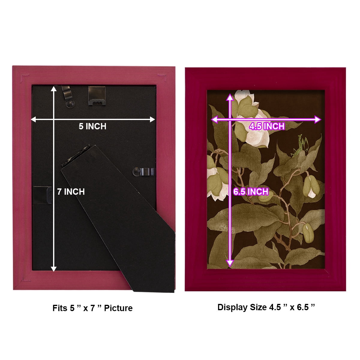Asian Brocade I - Framed Print w/glass - Cherry Red