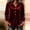 Wine, variant on Njagoc3 Going Out Tops for Women | Collared Button Placket Long Sleeve Pullover Top with Curved Hem | Relaxed Fit for Fall Casual Wear & Evening Activities,White,S