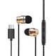 thumbnail image 1 of Auricures USB C con cable auricures estéreo HiFi con micrófono , función de aismiento de ruido - De Oro dorado Sunnimix Auricular con control de volumen tipo C, 1 of 6