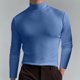 thumbnail image 1 of Blusa y camisas de cuello alto de manga larga para hombre, blusa informal de manga larga con cuello alto y elasticidad sólida para hombre., 1 of 5