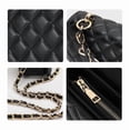 thumbnail image 5 of Genuine Leather Cowhide Crossbody Bag, Women's Quilted Chain Shoulder Purse, 5 of 8