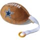 thumbnail image 1 of - Soporte para chupete de fútbol con licencia oficial de la NFL, juguete de felpa suave y soporte para chupete, se adapta a cualquier chupete, accesorio para carriola y cial para recién, 1 of 5