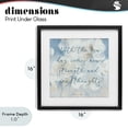 thumbnail image 4 of Stupell Industries Farmhouse Strength & New Thoughts Quote Black Framed Print Under Glass, 16 x 16, by Lanie Loreth, 4 of 8