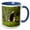 Blue/White, variant on 3drose, Northern Crested Caracara, Texas, Usa, 11oz Two-tone Red Mug