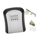 thumbnail image 3 of Caja de seguridad para llaves con cerradura y contraseña, resistente al agua y con tornillos. Gris, 3 of 9