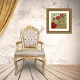thumbnail image 3 of Richter-Armgart, Rose 15x15 Gold Ornate Wood Framed with Double Matting Museum Art Print Titled - Peonia, 3 of 4