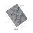 thumbnail image 3 of pstuiky Moldes de abeja de 6 diamantes, moldes de panal de abeja para pasteles de chocolate, herramienta para hornear casera, 3 of 9