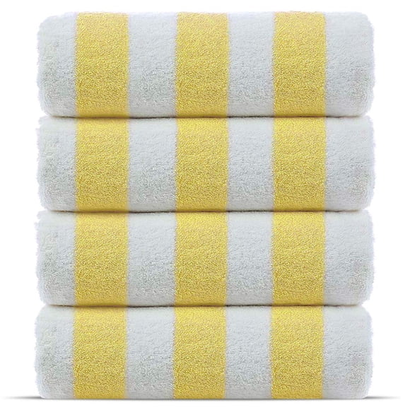 Toallas de piscina y playa Chakir Turkish Linens 100% algodón, paquete de 4