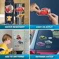 thumbnail image 2 of Disney Pixar Cars Decals - Set of 12 Lightning McQueen Doc Hudson Mack Chick Hicks Ramone Flo Vinyl Stickers for Car Laptop Computer Kids Water Bottle Outdoor Waterproof, 2 of 7