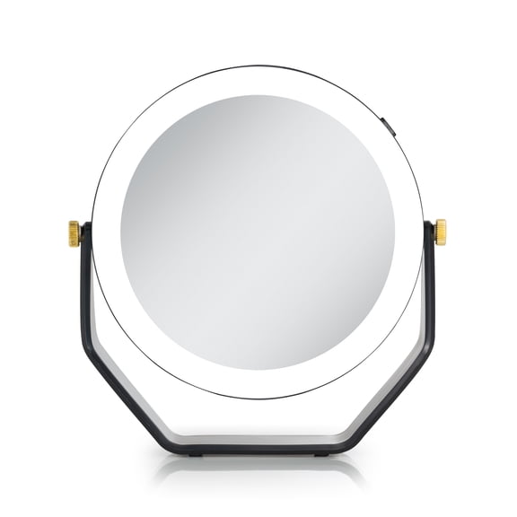 Zadro Lighted Makeup Mirror with Magnification Swivel & 5 AAA Battery