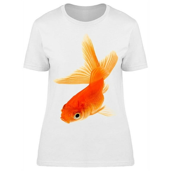 Single Close Up Orange Goldfish T-Shirt Women -Image by Shutterstock, Female x-Large
