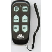 Continu.us Black Big Button Jumbo Senior Assisted Living Simple Easy Mote (p/n: DTR08B) 1-Device Universal Remote Control (new)