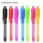 Colorful Invisible Ink Pen Money Tester with UV Light Built-in Cell Batteries
