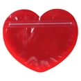 thumbnail image 2 of opvise 100Pcs Packaging Bag Clear Heart-shaped Jewelry Bags Durable Mini Sealed Bag Red, 2 of 8