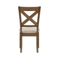 thumbnail image 6 of Lexicon Counsil Wood and Fabric Dining Room Chairs in Cherry (Set of 2), 6 of 8